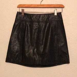 free people leather skirt